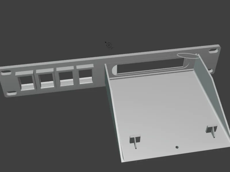 Ubiquiti Flex(48w) 10in mini Rack with 4 keystones