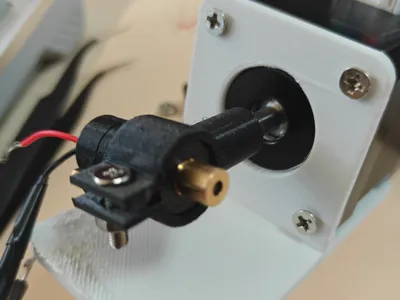 Laser Pointer Stepper Motor Mounting Bracket