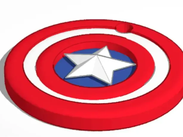 Captain America's shield Keychain