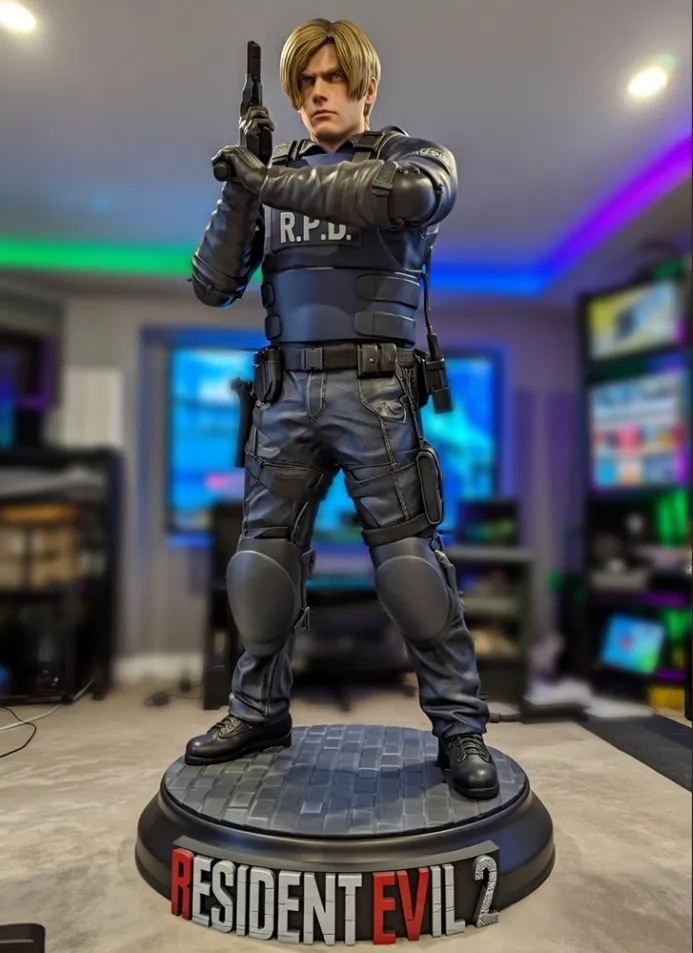 Resident Evil 2 Leon S. Kennedy フィギュア Estátua Colecionável Leon S. Kennedy: Resident Evil 2 Biohazard RE