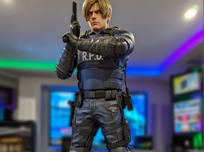 3Dプリント 等身大 レオン・S・ケネディ バイオハザード2 エディション