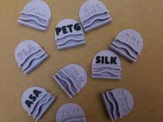 Labeled Filament Clip (Single or Multicolor)