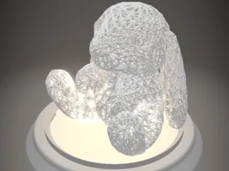 Cute Bunny Night Light - 3D Printable Lamp