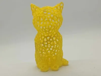 Voronoi low poly cute cat