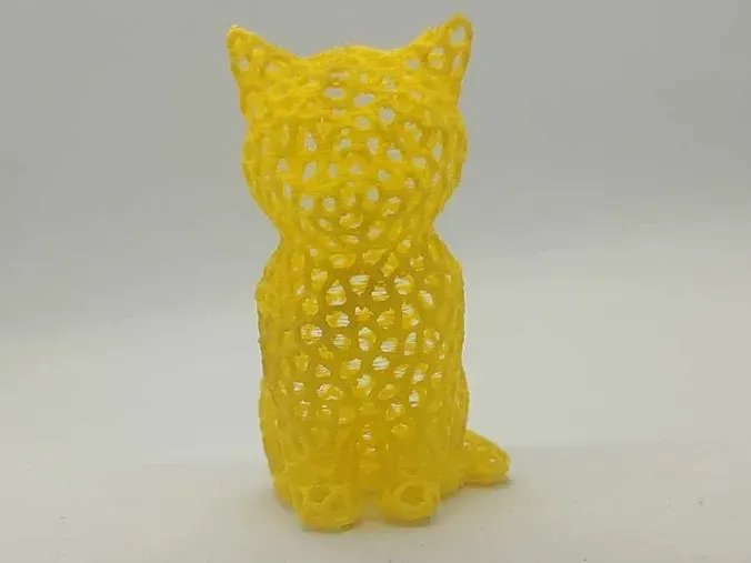 Voronoi low poly cute cat