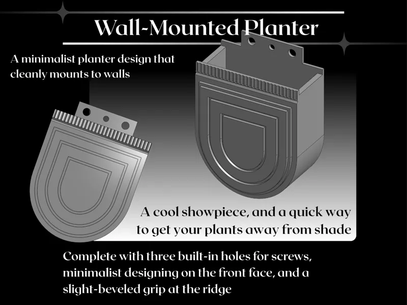Wall-Mounted Planter