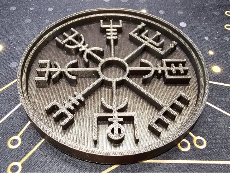 Nordic Compass (Vegvisir) Coaster