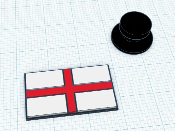 England Flag Croc Charm