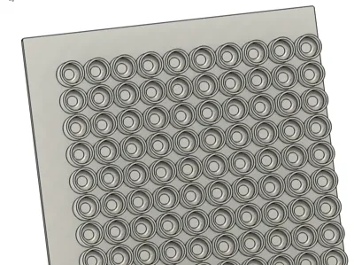 Detachable cups on a plate