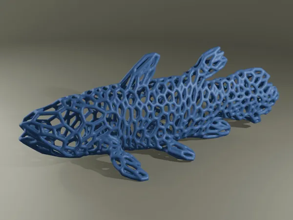 Cœlacanthe style Voronoi