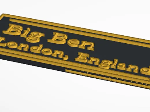 Big Ben With Nametag