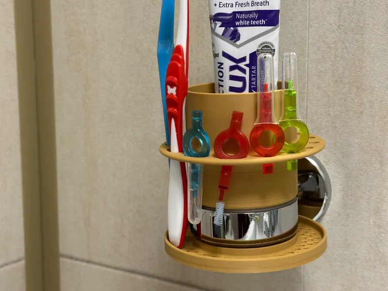 Toothbrush Holder with Cup
