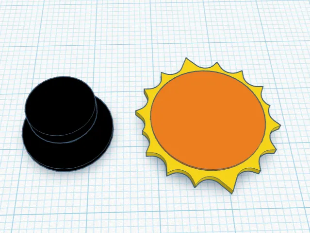 Sun Croc Charm