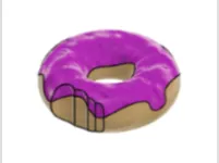 Half eaten donut
