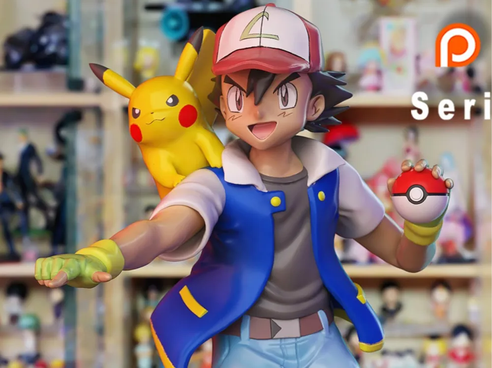 Pokemon Ash Pikachu by Siso MakerWorld: Download Free 3D Models
