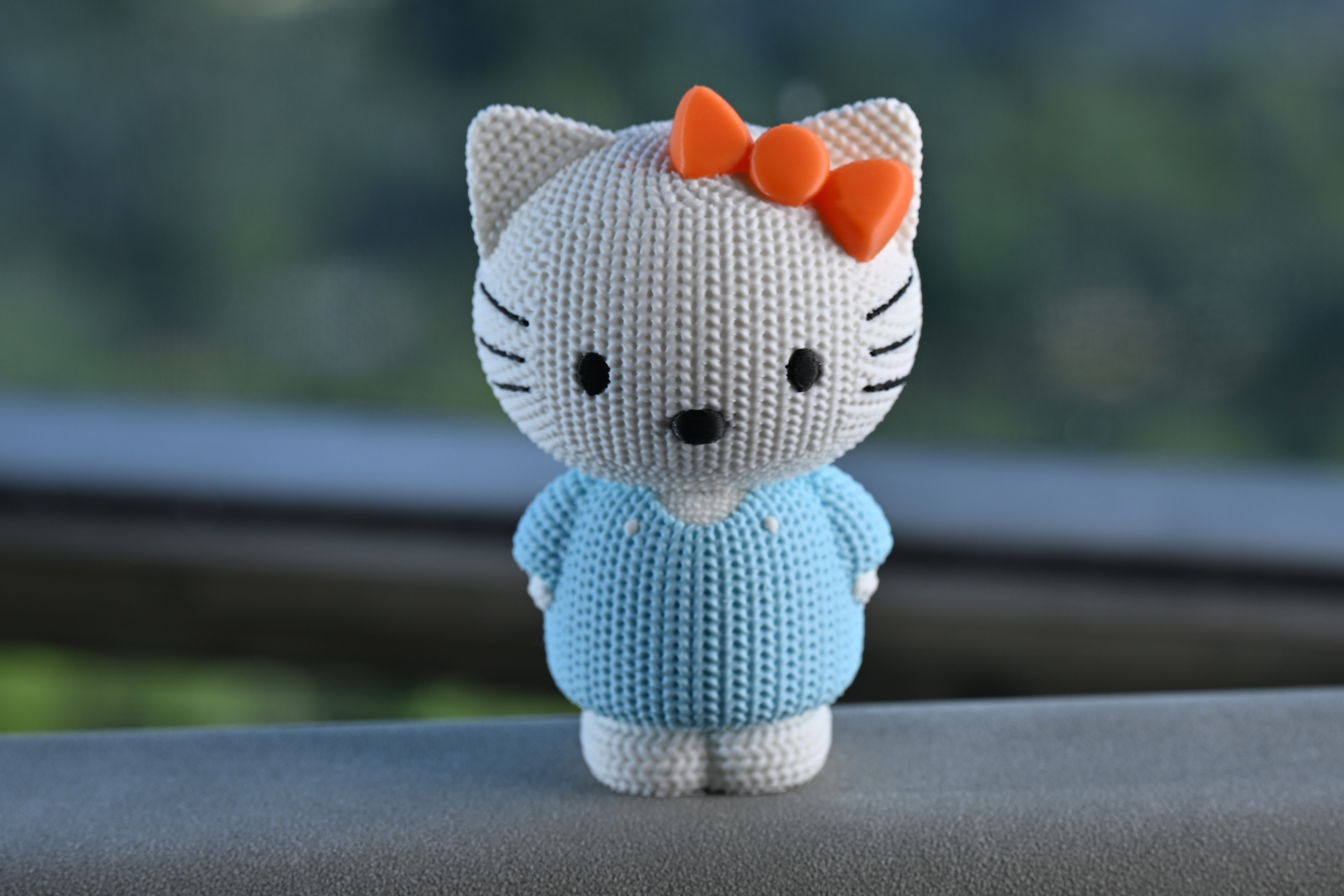 Knitted Hello Kitty - Free 3D Print Model - MakerWorld