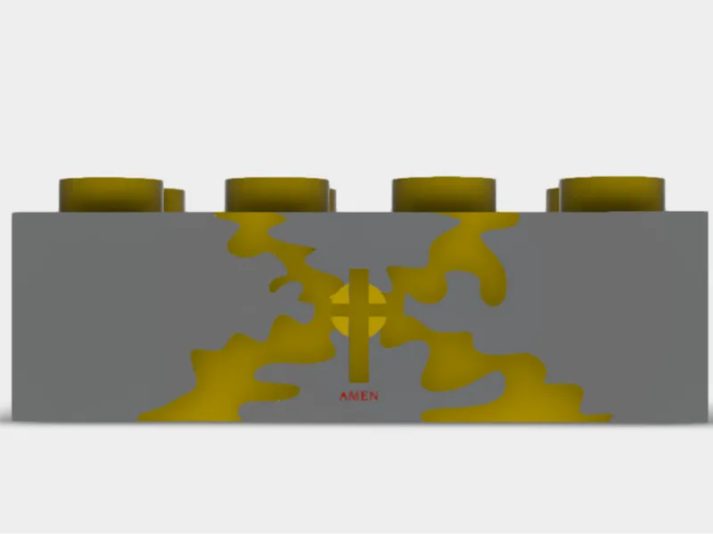 IRL size building brick piece 