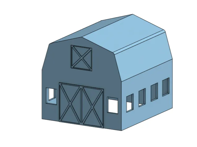 N scale Realistic Barn Very detailed