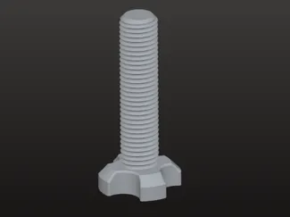 Screw for desk bin 