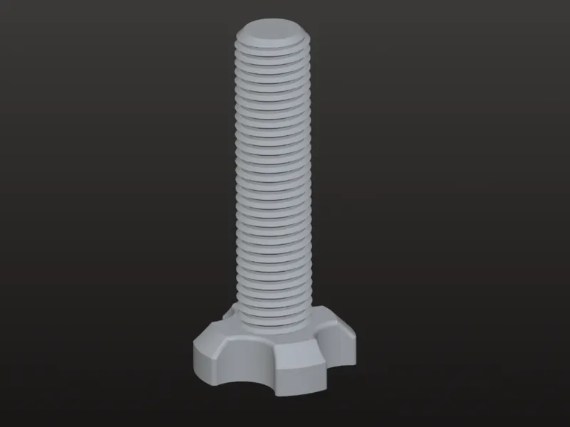 Screw for desk bin 