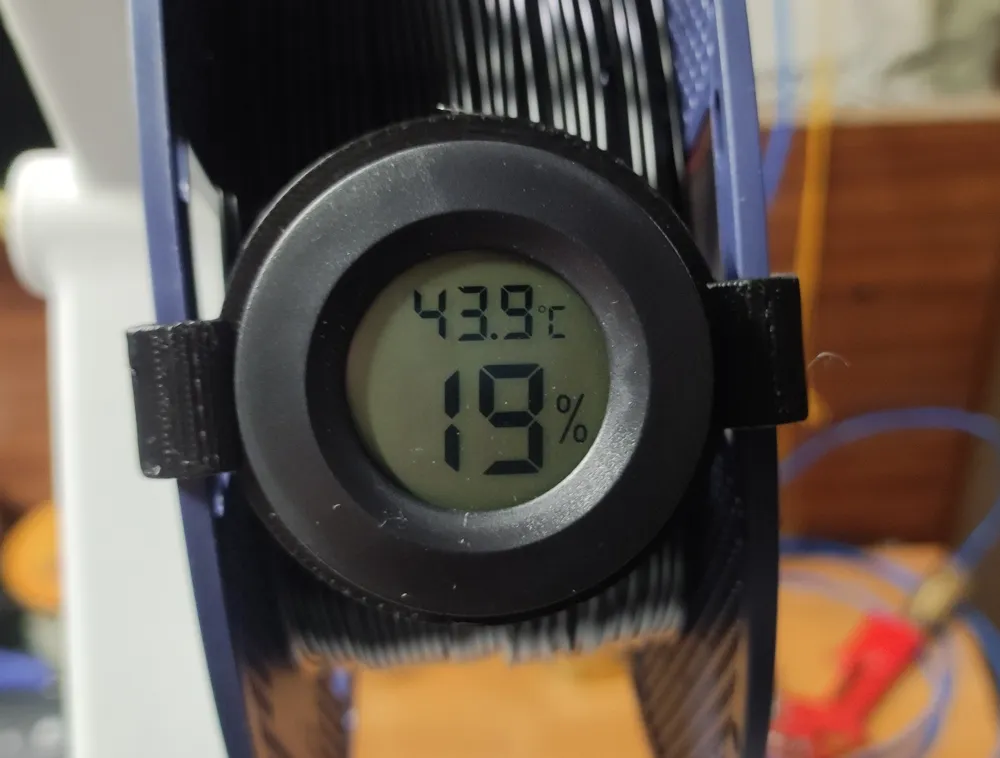 Hygrometer and Thermometer Mount for Sunlu 1kg Filament Spools by user ...