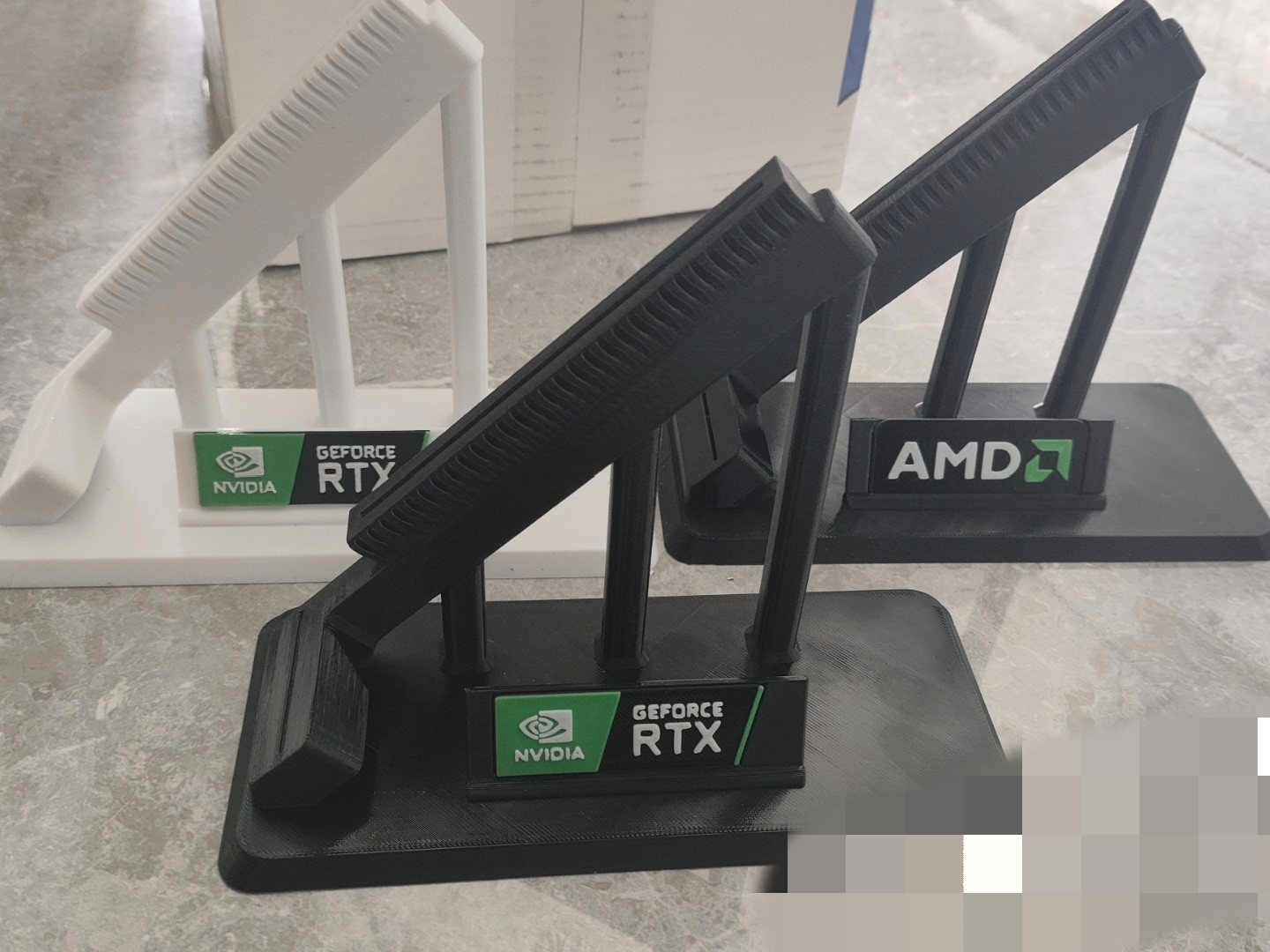 显卡支架带a卡n卡标志 显卡展示架