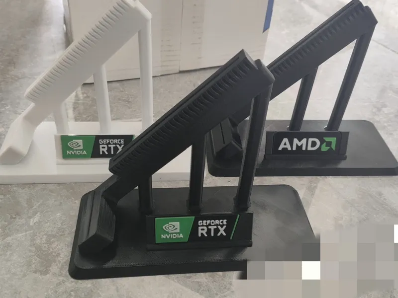 显卡支架带a卡n卡标志 显卡展示架
