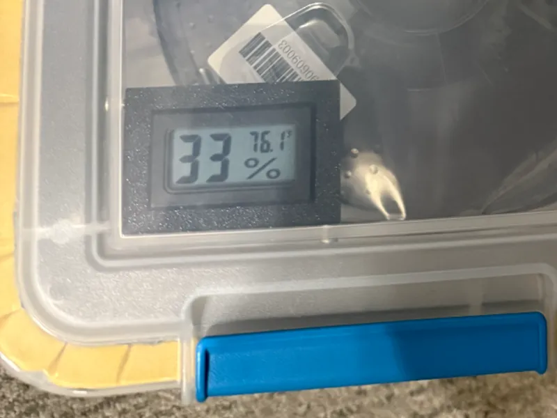 Humidity Sensor Mount for drybox storage