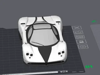 Pagani Zonda rc car shell remix