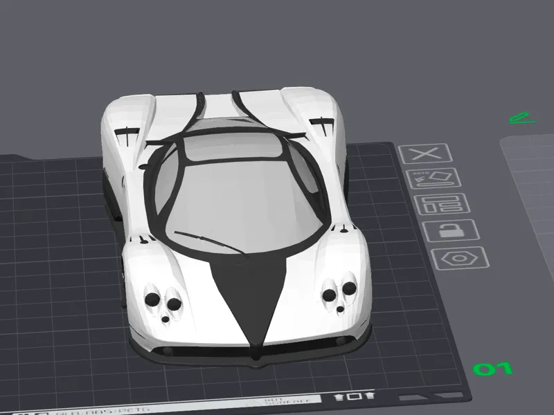 Pagani Zonda rc car shell remix
