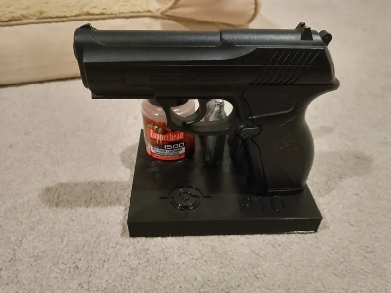 Crosman p10 c11 stand with accessories