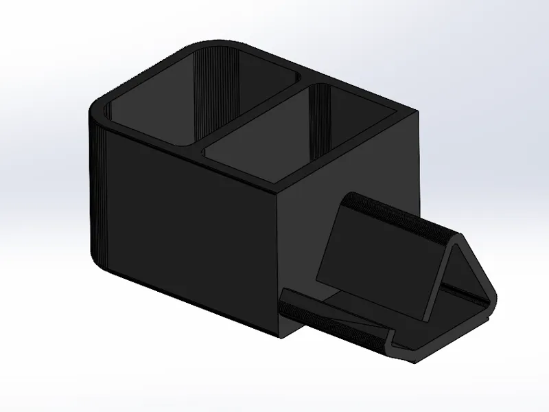 Customizable organizer with cell phone holder