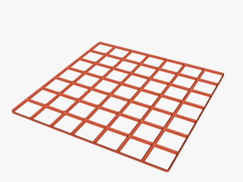 Gridfinity rendered 7 x 7