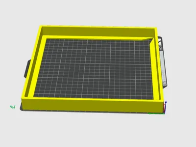 An uncomplicated yet efficacious heated bed drying frame for desiccant regeneration