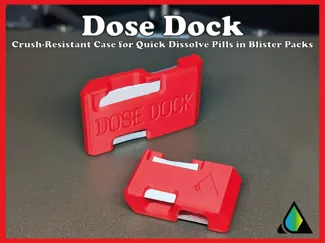 Dose Dock (Dissolve Pills Crush-Resistant Case)