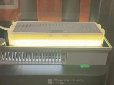 Bambu Lab Lithophane Kit Retrofit for P1S Fill Light - 15mm Slim Version