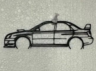 Subaru impreza sti wrx wall art