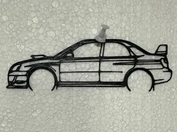 Subaru impreza sti wrx wall art