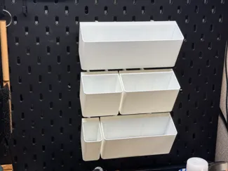 IKEA SKADIS Bin V3 Angled for space saving