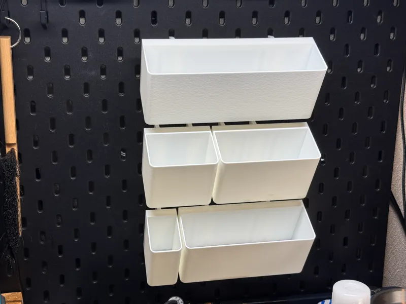 IKEA SKADIS Bin V3　Angled for space saving