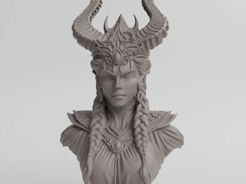 Dark Sorceress Queen Bust