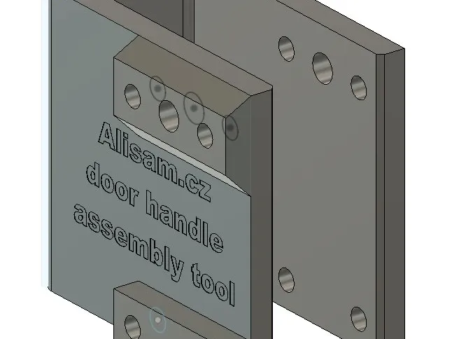 Door handle asembly tool