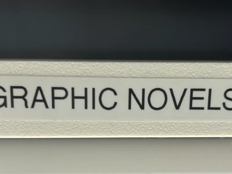 blank library shelf labels