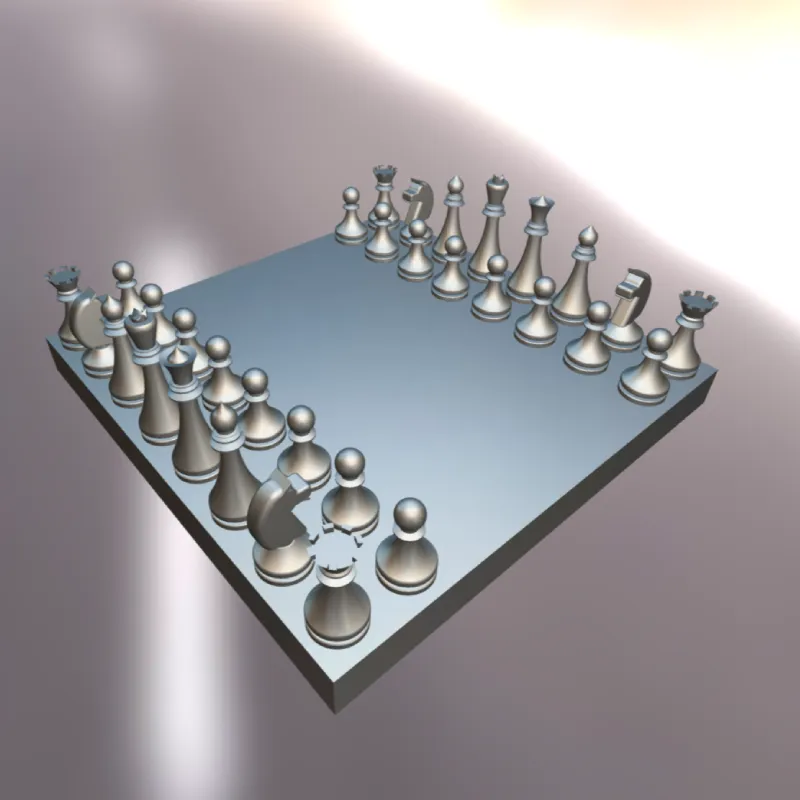 Chess Set 3D Printable Classic Board &amp; Pieces STL by elias MakerWorld ...