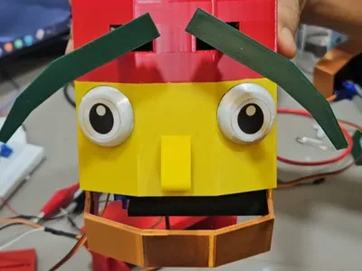 Robot Face with expressions using servo motor