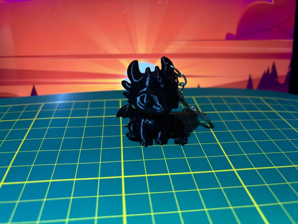 Toothless Diy Keychain Cute Toothless Keychain by GUILLEYPrinting MakerWorld: Download Free 3D ...
