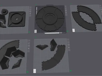 TurnTable 360mm For 250mm Printer By Payo