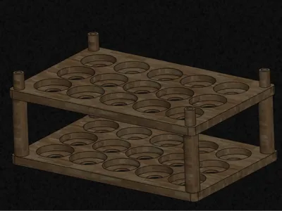 Stackable Shelf for Citadel Paints