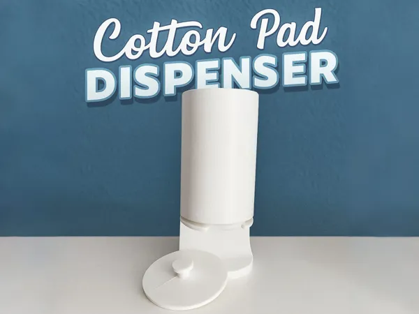 Distributeur de cotons démaquillants avec fente et couvercle