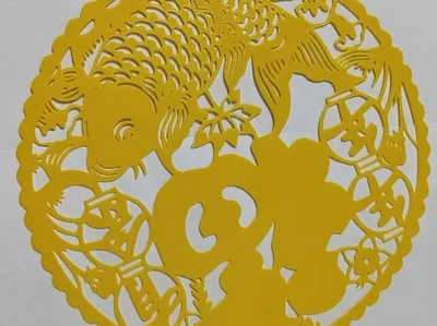 Abundance Year After Year Fu Character Window Decoration